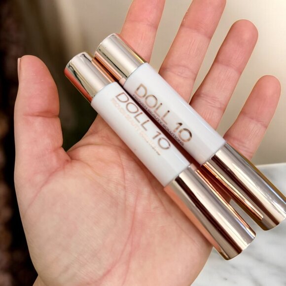 DOLL 10 Lip Crayon Bundle X2 Full Size Be Fearless & No Boundaries Shades - Picture 3 of 6